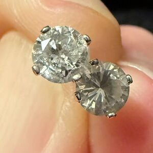 Real diamond earrings